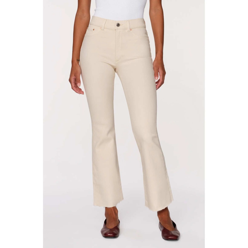DL1961 Women's Cream Bridget Bootcut Jeans High Rise Size 28  Retails $229
